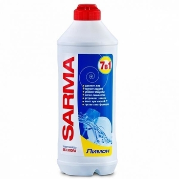 Гель антибактериальный для мытья посуды Sarma Лимон, 500 мл - Pampik