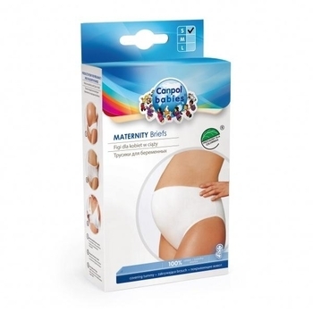 Трусики для вагітних Canpol Babies, високі, білий, S - Pampik