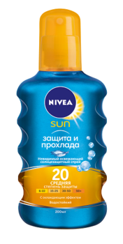 Спрей освіжаючий сонцезахисний Nivea Невидимий захист SPF 20, 200 мл - Pampik