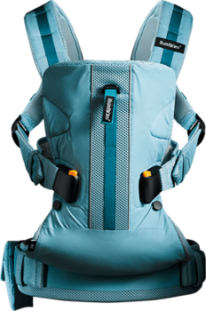 Рюкзак-кенгуру BabyBjorn Baby Carrier One Outdoors, бірюзовий (94066) - Pampik