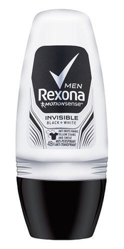 Шариковый дезодорант-антиперспирант Rexona Men Невидимый на черном и белом, 50 мл - Pampik