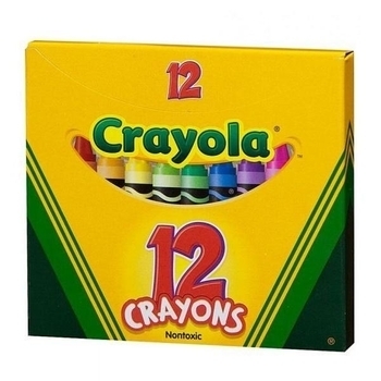Набор восковых мелков разноцветных Crayola, 12 шт. - Pampik