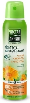 Дезодорант-антиперспірант Чиста Лінія Легка свіжість і чистота, 150 мл - Pampik