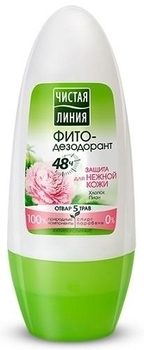Дезодорант-антиперспирант Чистая Линия Защита для нежной кожи, 50 мл - Pampik