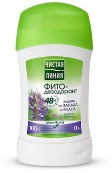 Дезодорант-антиперспирант Чистая Линия Защита от запаха и влаги, 50 мл - Pampik