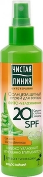Солнцезащитный спрей для загара Чистая Линия Фитоупругость 20 SCF, 160 мл (до 01.10.2016) - Pampik