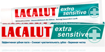 Зубна паста Lacalut Extra Sensitive, 50 мл - Pampik