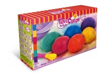 Меганабір для ліплення TrueDough, 6 кольорів (23002) - Pampik