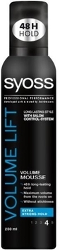 Мусс для укладки волос Syoss Volume Lift, максимальный объем экстрасильной фиксации, 250 мл - Pampik - 2