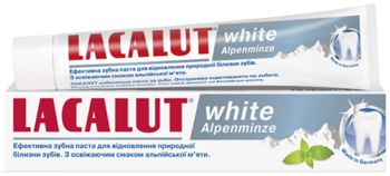 Зубна паста Lacalut White Alpenminze, 75 мл - Pampik