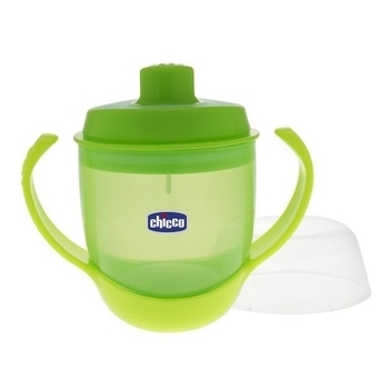 Чашка-непроливайка Chicco Meal Cup, 180 мл, зелений (06824.50) - Pampik - 4