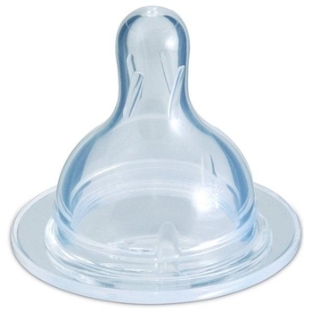 Соска силіконова Canpol Babies EasyStart, кругла, швидкий потік, 12+, 1 шт. (21/722) - Pampik