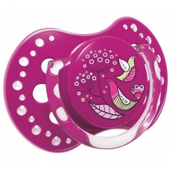 Силіконова динамічна пустушка Lovi Folky, 0-3 міс., 2 шт. (22 / 841girl) - Pampik - 3