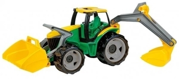 Экскаватор Lena, зеленый с желтым - Pampik - 2