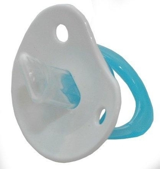 Пустушка силіконова ортодонтична Baby Team, 0+, блакитний (3001) - Pampik - 3