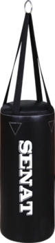 Мішок боксерський Senat, штучна шкіра, чорний, 40х18 - Pampik