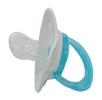Пустушка силіконова ортодонтична Baby Team, 0+, блакитний (3001) - Pampik - 2
