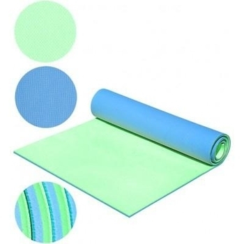 Килимок каремат Mega Foam Двошаровий, блакитний із зеленим - Pampik