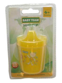Поїльник Baby Team, 100 мл, жовтий (5000) - Pampik