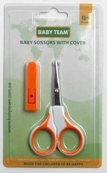 Ножиці дитячі з чохлом Baby Team, помаранчевий - Pampik - 2