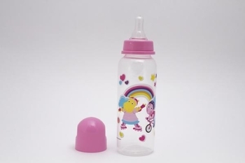 Пляшечка Lindo з силіконовою соскою, 250 мл, рожевий, 3+ (Pk 054*/S) - Pampik