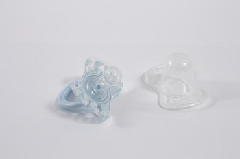 Пустушка Lindo силіконова з круглими м'якими краями і ковпачком, в асортименті, 3+ (LI 401/3+ - синій) - Pampik - 2