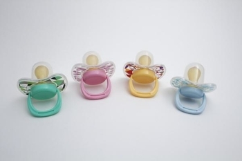 Пустушка Lindo латексна кругла для сну з ковпачком, в асортименті, 3+ - Pampik - 2