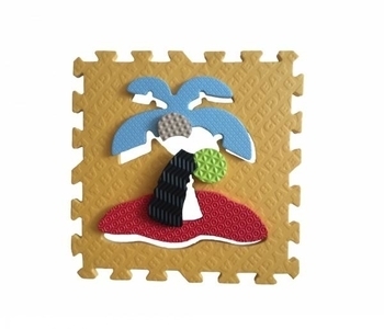 Дитячий ігровий килимок-пазл Baby Great Пригода піратів, з бортиком, 153х122 см - Pampik - 2