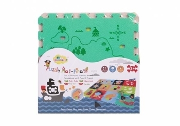 Дитячий ігровий килимок-пазл Baby Great Пригода піратів, 122х92 см - Pampik - 4
