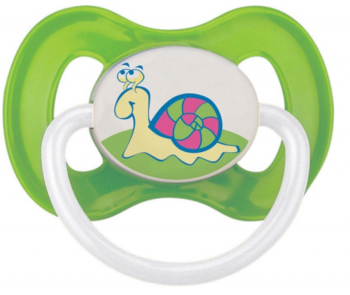 Латексна симетрична пустушка Canpol Babies Country (від 0 міс.), зелений (23/454) - Pampik