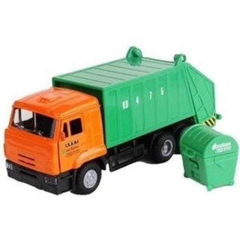 Машинка Технопарк Камаз Мусоровоз со звуковыми и световыми эффектами, 13 см (CT12-457-4WB) - Pampik
