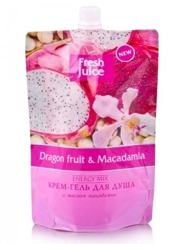 Гель для душу Fresh Juice Dragon fruit & Macadamia, 170 мл - Pampik