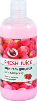 Крем-гель для душа Fresh Juice Litchi & Raspberry, 500 мл - Pampik