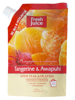Крем-гель для душу Fresh Juice Tangerine & Awapuhi, 200 мл - Pampik