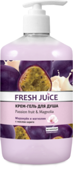 Крем-гель для душу Fresh Juice Passion fruit & Magnolia, 750 мл - Pampik