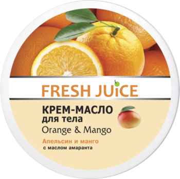 Крем-масло для тіла Fresh Juice Orange & Mango, 225 мл - Pampik