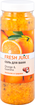 Сіль для ванн Fresh Juice Orange & Guarana, 700 г - Pampik