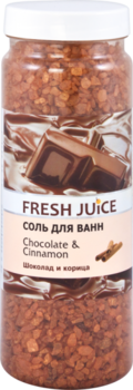 Сіль для ванн Fresh Juice Chocolate & Cinnamon, 700 г - Pampik
