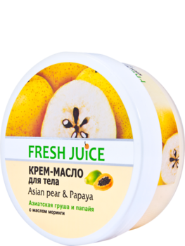 Крем-масло для тіла Fresh Juice Asian Pear & Papaya, 225 мл - Pampik