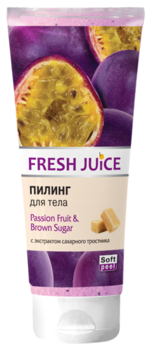 Пілінг для тіла Fresh Juice Passion Fruit & Brown Sugar, 200 мл - Pampik