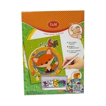 Набор для декорирования D&M картина с пайетками Лиса (61993) - Pampik - 2