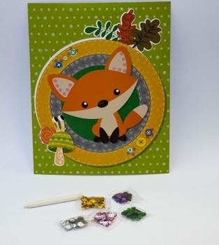 Набор для декорирования D&M картина с пайетками Лиса (61993) - Pampik