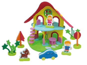 [Подарок] Объемная игрушка-пазл Baby Great Вилла - Pampik