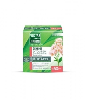 Денний крем для обличчя Чиста Лінія Таволга та калина 60+, 45 мл - Pampik