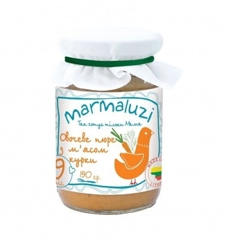 

Пюре Marmaluzi из курятины и овощей, 190 г