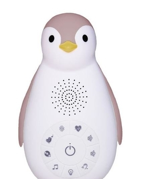 Ночник с музыкальным боксом Zazu Пингвиненок Зое, розовый (ZA-ZOE-03) - Pampik - 2