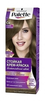 Краска для волос Palette C6 Холодный средне-русый, 110 мл - Pampik
