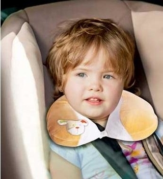 Подушка-валик для шиї Sevi bebe, синій (37) - Pampik