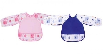 Фартук-передник Sevi bebe с рукавами, розовый (54) - Pampik - 2