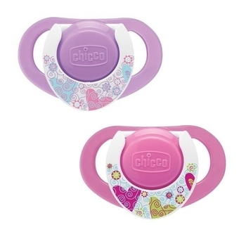 

Латексная пустышка Chicco Physio Compact, 12+, розовый, 2 шт. (74824.11)